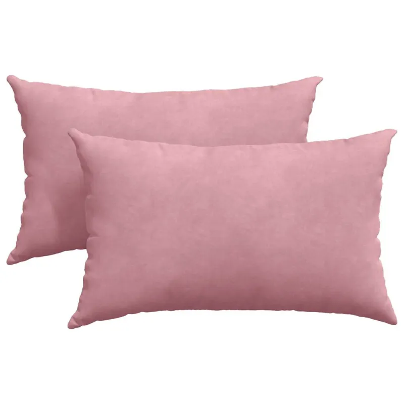 Sofa Pagalvės 2 pcs Rožinė 50 x 30 cm Kordūrinis audinys