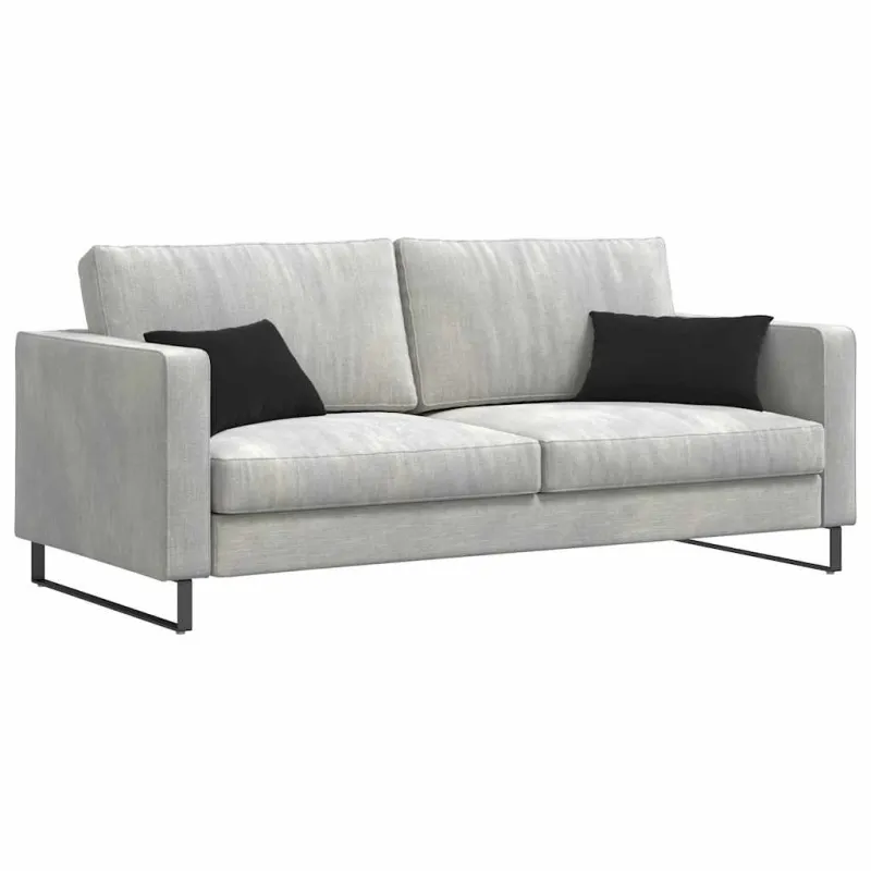 Sofa Pagalvės 2 pcs Juoda 50 x 30 cm Kordūrinis audinys