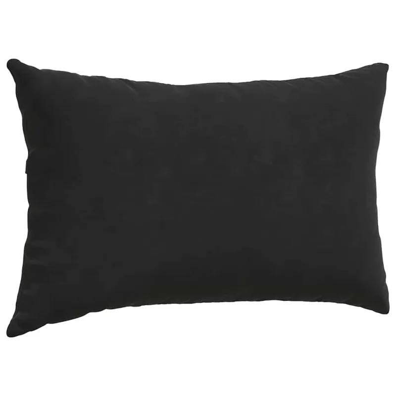 Sofa Pagalvės 2 pcs Juoda 50 x 30 cm Kordūrinis audinys