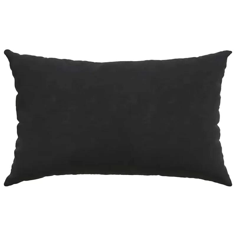 Sofa Pagalvės 2 pcs Juoda 50 x 30 cm Kordūrinis audinys