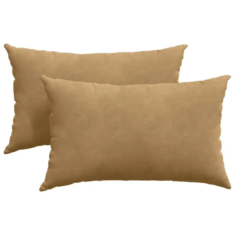 Sofa Pagalvės 2 pcs Ruda 50 x 30 cm Kordūrinis audinys