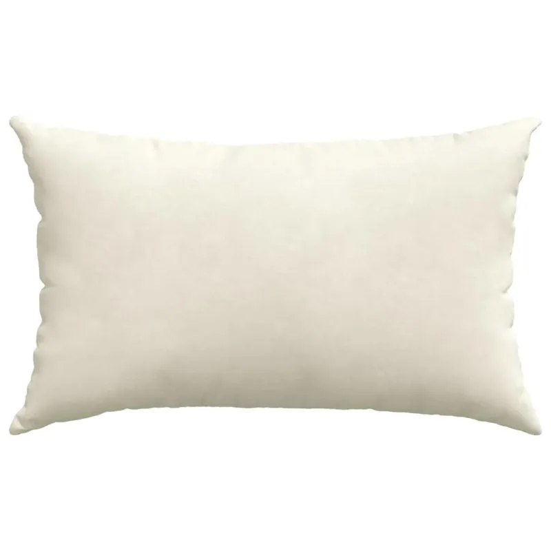 Sofa Pagalvės 2 pcs Kreminė 50 x 30 cm Kordūrinis audinys