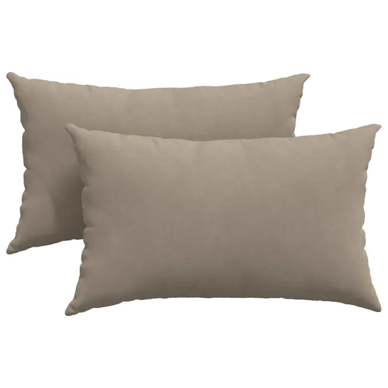 Sofa Pagalvės 2 pcs Taupe 50 x 30 cm audinys