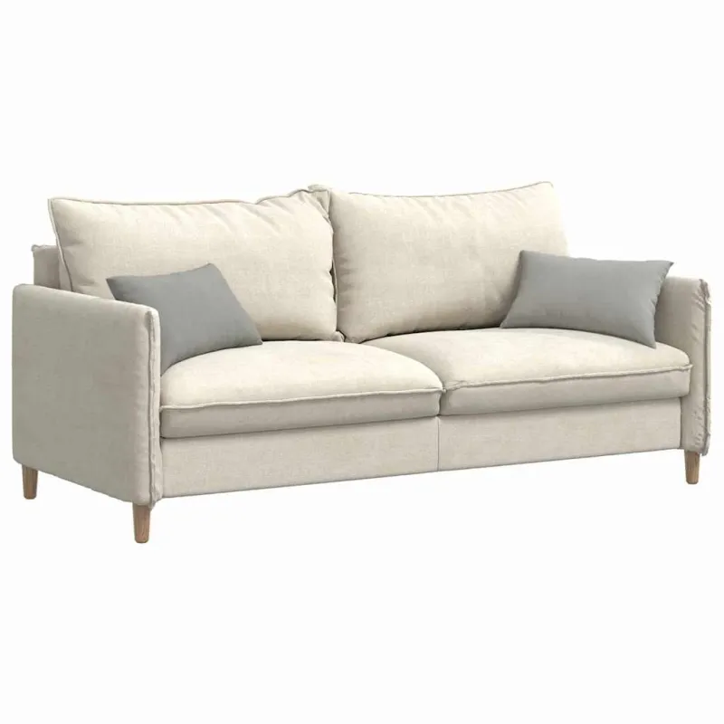 Sofa Pagalvės 2 pcs Šviesiai pilka 50 x 30 cm audinys