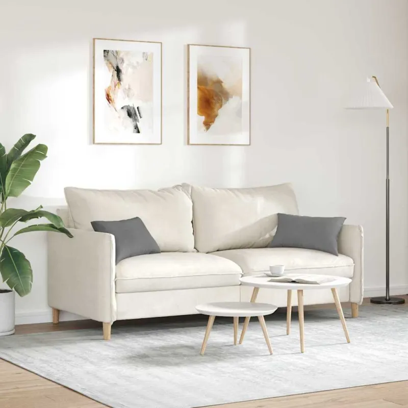 Sofa Pagalvės 2 pcs Tamsiai pilka 50 x 30 cm audinys