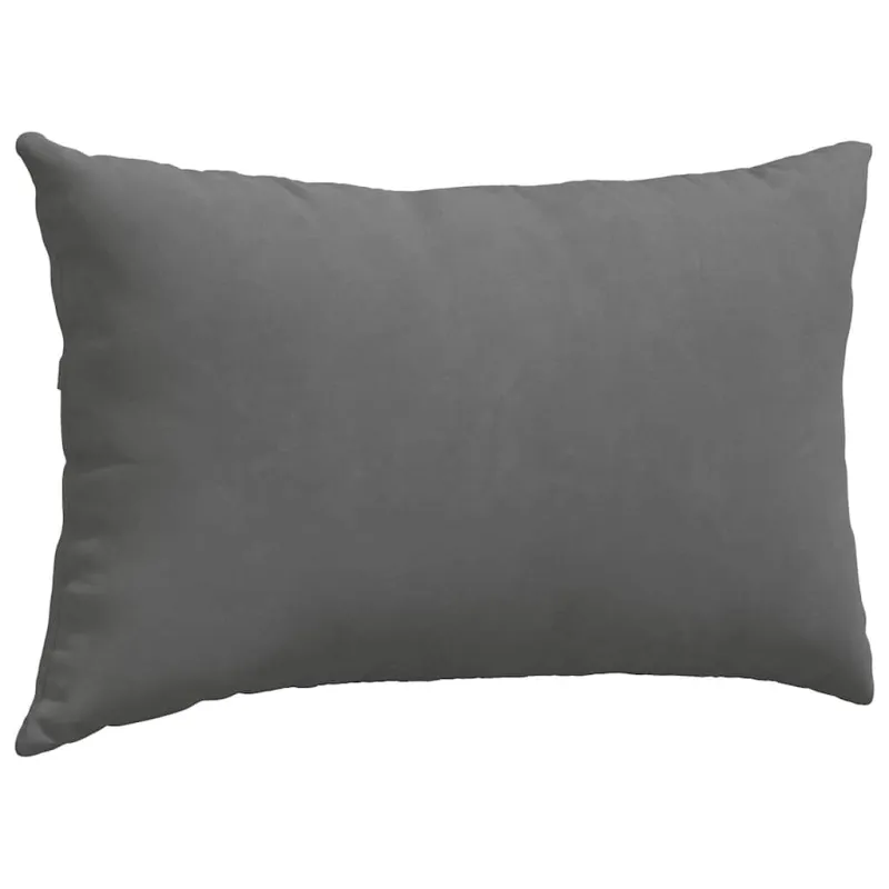 Sofa Pagalvės 2 pcs Tamsiai pilka 50 x 30 cm audinys