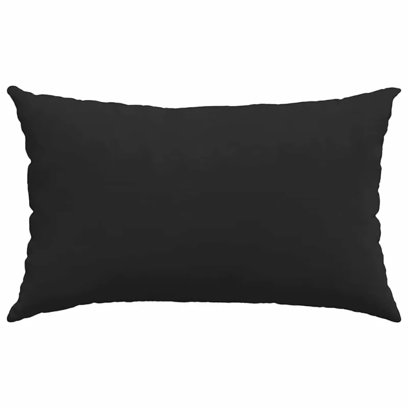 Sofa Pagalvės 2 pcs Juoda 50 x 30 cm audinys