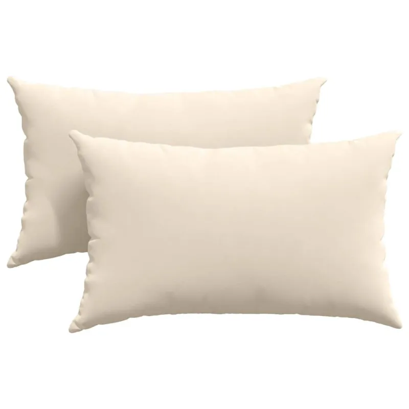 Sofa Pagalvės 2 pcs Smėlio 50 x 30 cm audinys