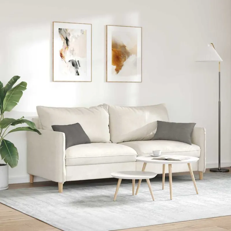 Sofa Pagalvės 2 pcs Šviesiai pilka 50 x 30 cm