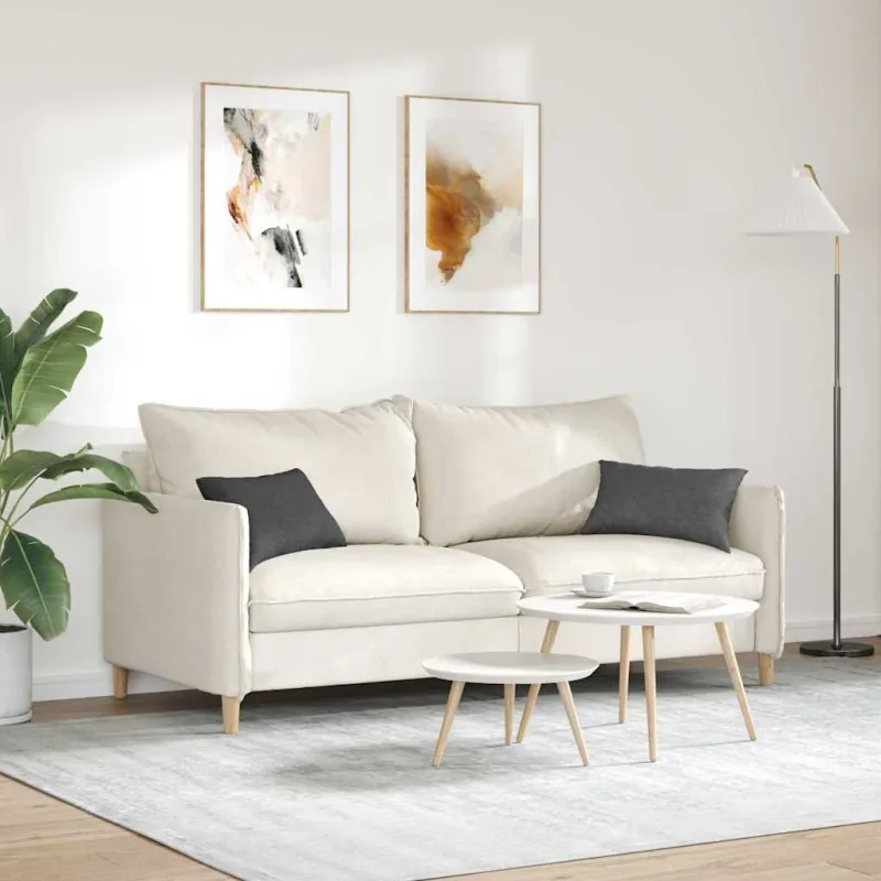 Sofa Pagalvės 2 pcs Tamsiai pilka 50 x 30 cm Kordūrinis audinys