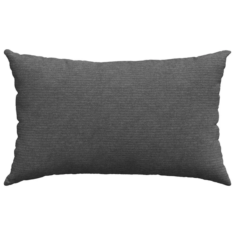 Sofa Pagalvės 2 pcs Tamsiai pilka 50 x 30 cm Kordūrinis audinys
