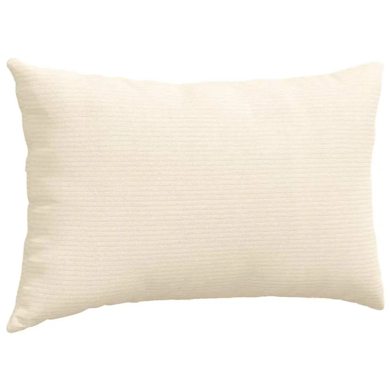 Sofa Pagalvės 2 pcs Kreminė 50 x 30 cm Kordūrinis audinys
