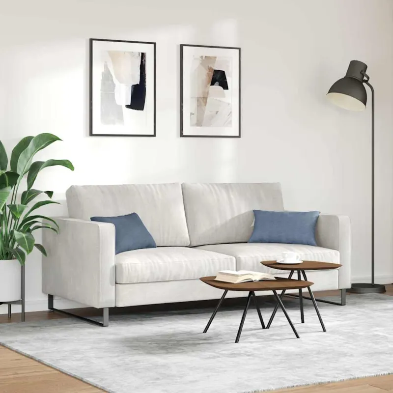 Sofa Pagalvės 2 pcs Mėlyna 50 x 30 cm Kordūrinis audinys