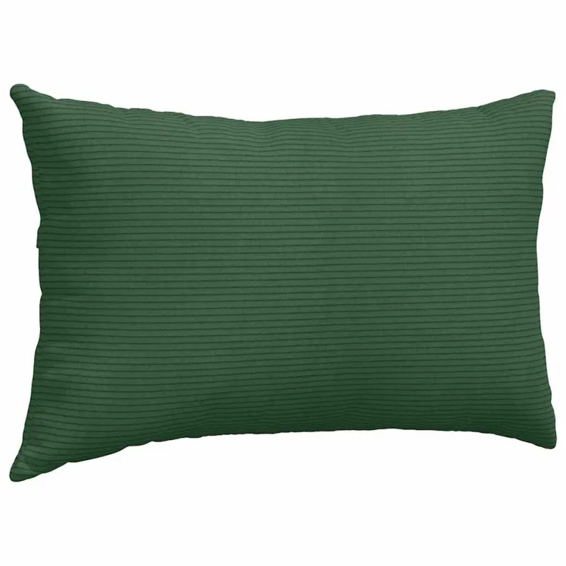 Sofa Pagalvės 2 pcs Tamsiai žalia 50 x 30 cm Kordūrinis audinys