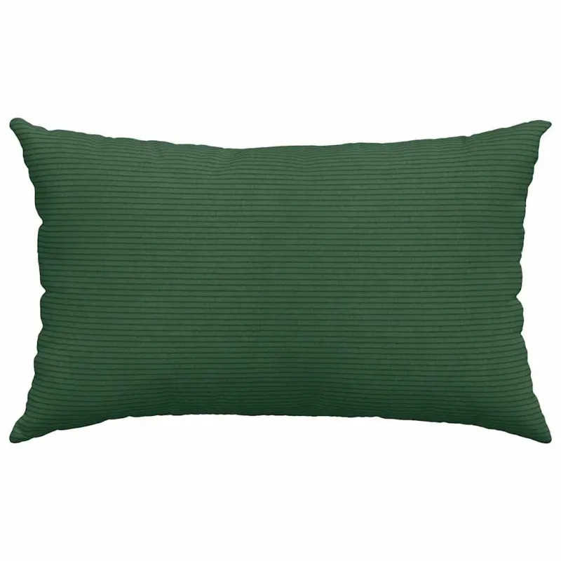 Sofa Pagalvės 2 pcs Tamsiai žalia 50 x 30 cm Kordūrinis audinys