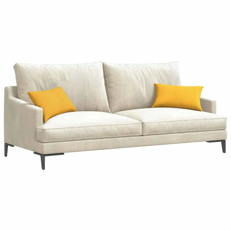 Sofa Pagalvės 2 pcs Šviesi geltona 50 x 30 cm