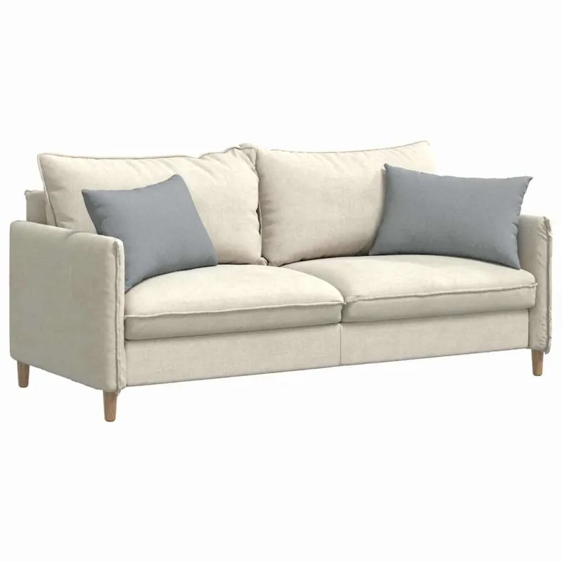 Sofa Pagalvės 2 pcs Šviesiai pilka 60 x 40 cm audinys