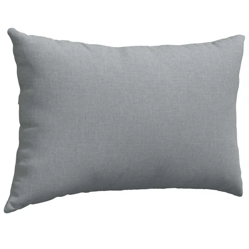 Sofa Pagalvės 2 pcs Šviesiai pilka 60 x 40 cm audinys