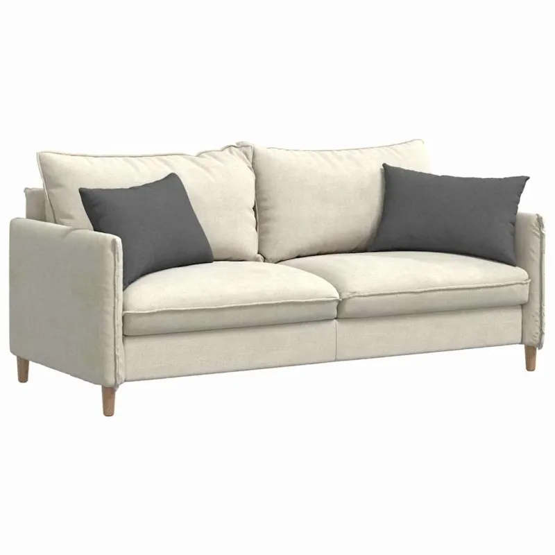 Sofa Pagalvės 2 pcs Tamsiai pilka 60 x 40 cm audinys