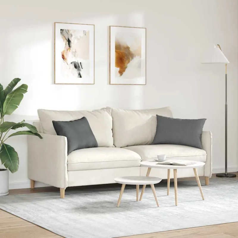 Sofa Pagalvės 2 pcs Tamsiai pilka 60 x 40 cm audinys