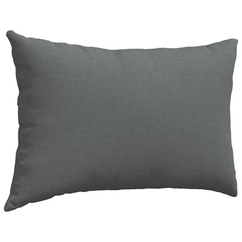 Sofa Pagalvės 2 pcs Tamsiai pilka 60 x 40 cm audinys