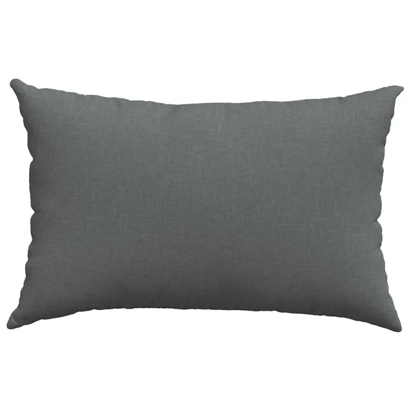 Sofa Pagalvės 2 pcs Tamsiai pilka 60 x 40 cm audinys