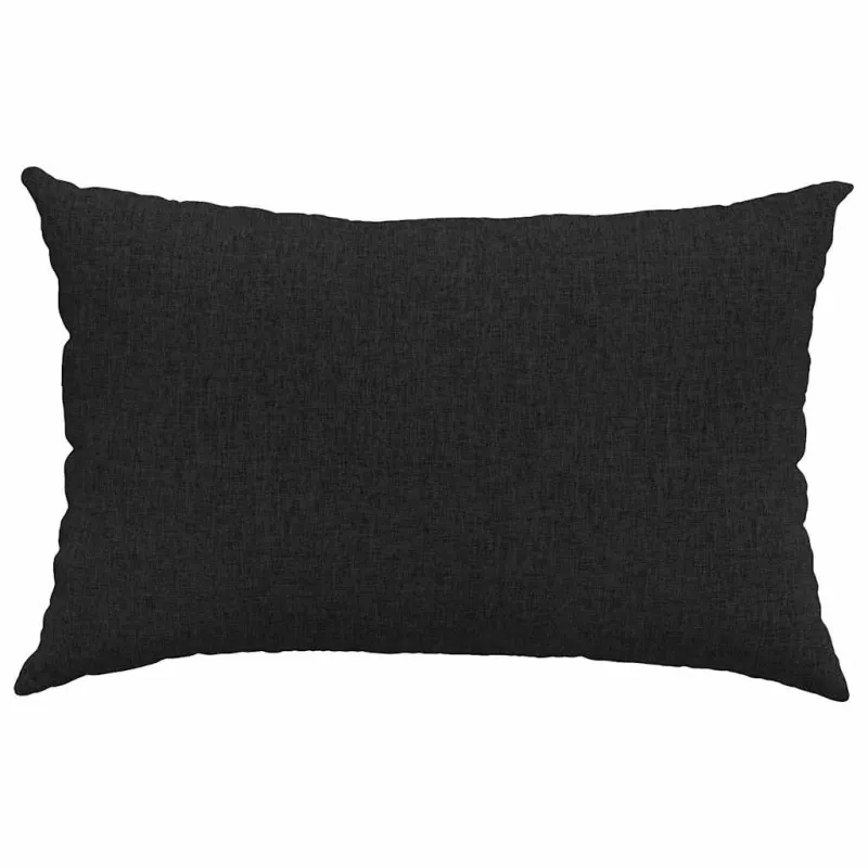Sofa Pagalvės 2 pcs Juoda 60 x 40 cm audinys