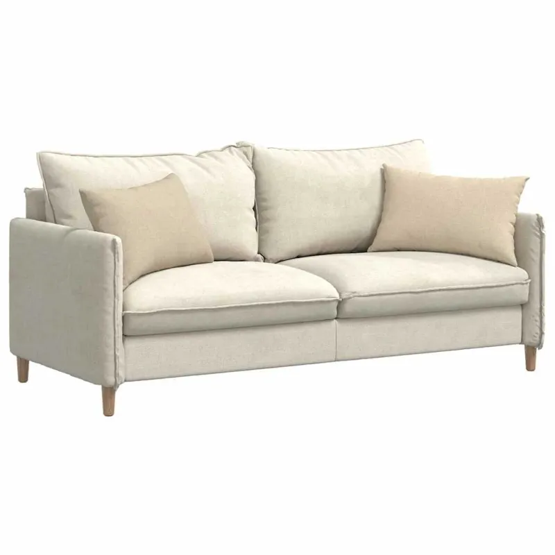 Sofa Pagalvės 2 pcs Kreminė 60 x 40 cm audinys