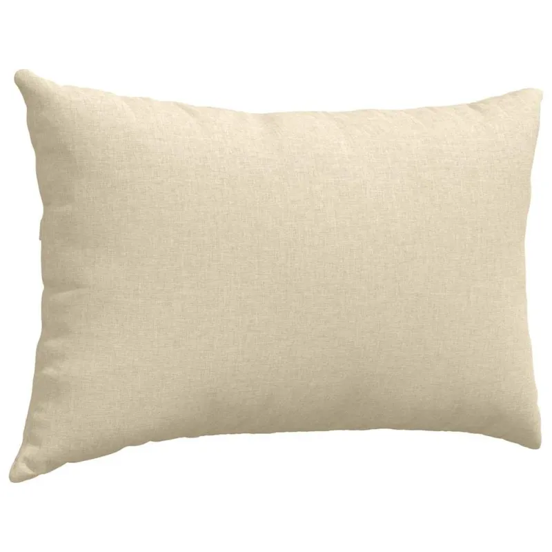 Sofa Pagalvės 2 pcs Kreminė 60 x 40 cm audinys