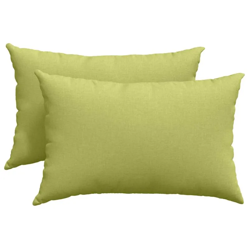 Sofa Pagalvės 2 pcs Šviesiai žalia 60 x 40 cm audinys