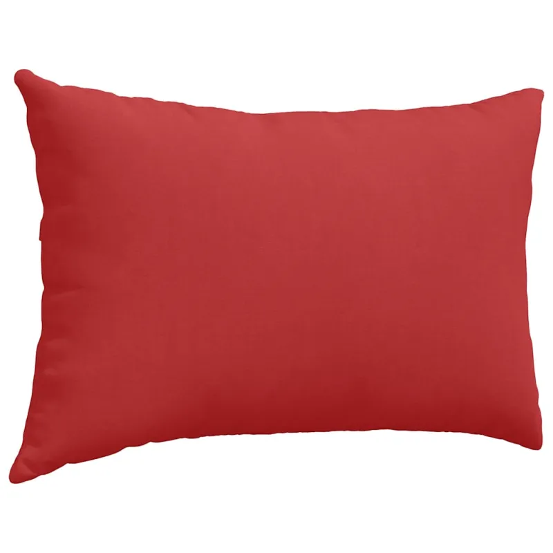 Sofa Pagalvės 2 pcs Raudona 60 x 40 cm audinys