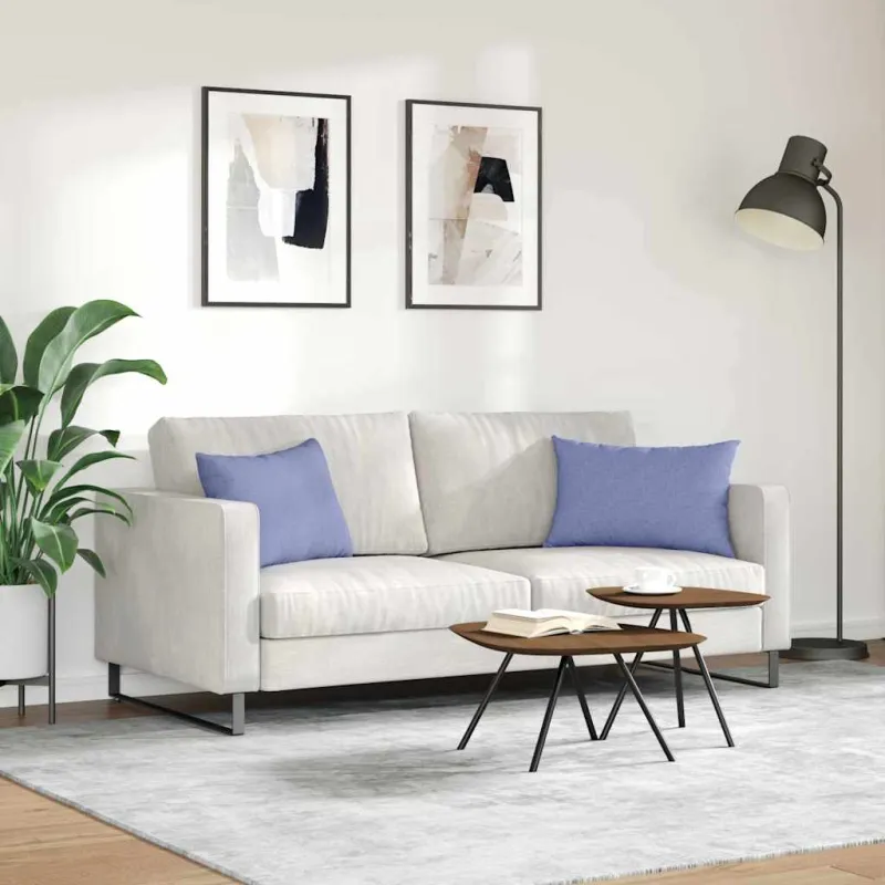 Sofa Pagalvės 2 pcs Džinsinės mėlynos 60 x 40 cm audinys