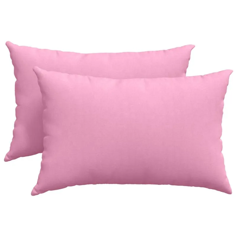 Sofa Pagalvės 2 pcs Rožinė 60 x 40 cm audinys