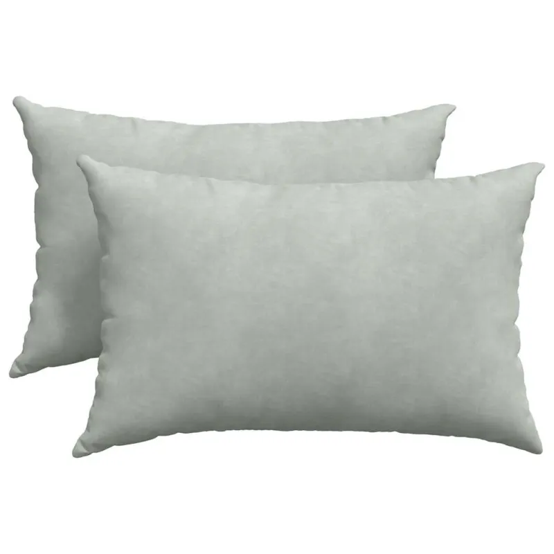 Sofa Pagalvės 2 pcs Šviesiai pilka 60 x 40 cm