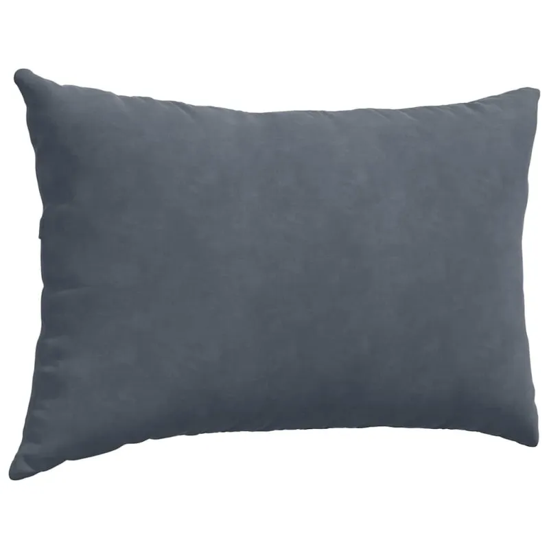 Sofa Pagalvės 2 pcs Tamsiai pilka 60 x 40 cm Kordūrinis audinys