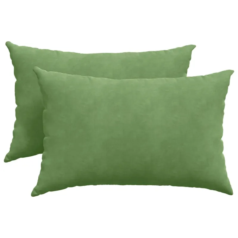 Sofa Pagalvės 2 pcs Šviesiai žalia 60 x 40 cm