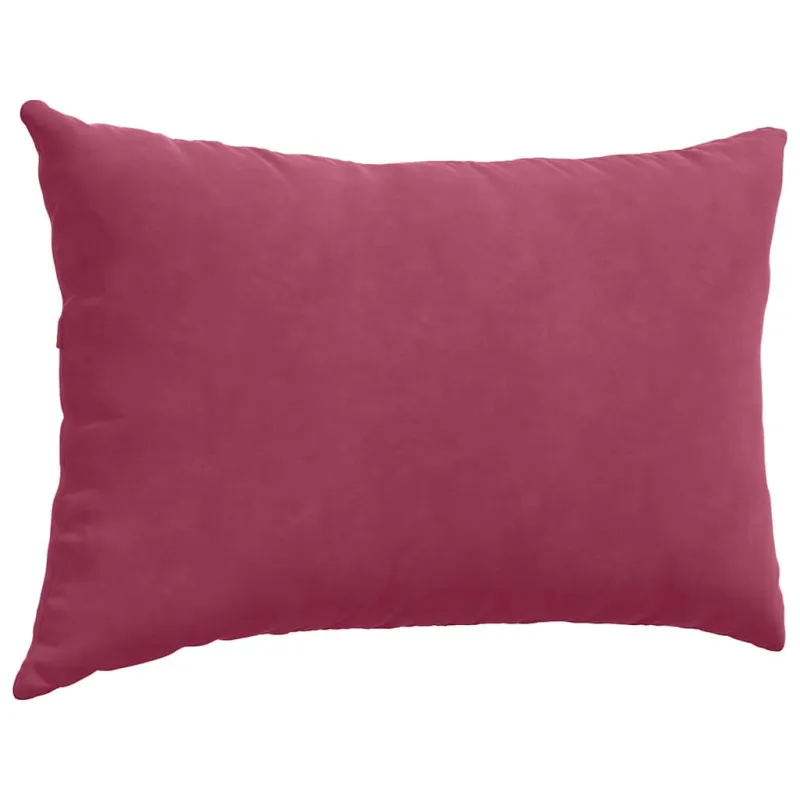 Sofa Pagalvės 2 pcs Vyno raudona 60 x 40 cm Kordūrinis audinys