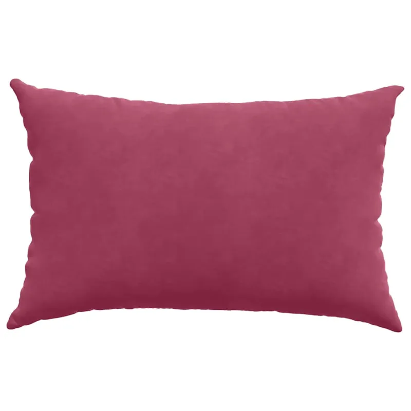 Sofa Pagalvės 2 pcs Vyno raudona 60 x 40 cm Kordūrinis audinys