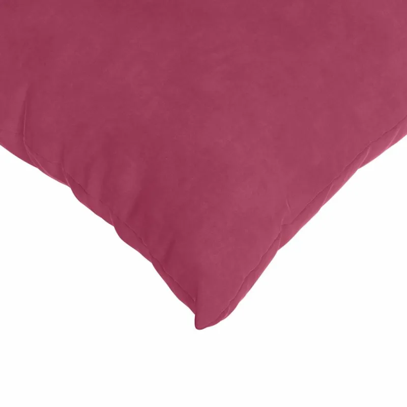 Sofa Pagalvės 2 pcs Vyno raudona 60 x 40 cm Kordūrinis audinys