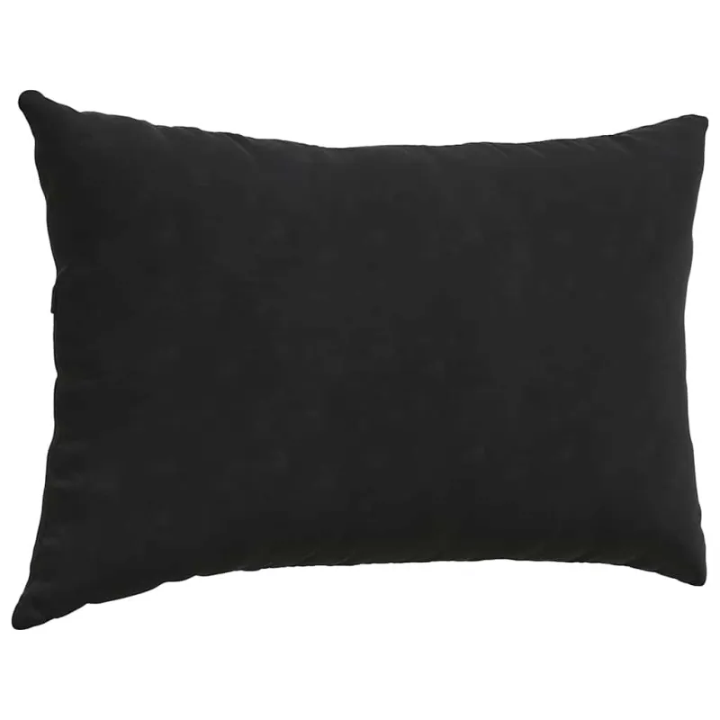 Sofa Pagalvės 2 pcs Juoda 60 x 40 cm Kordūrinis audinys