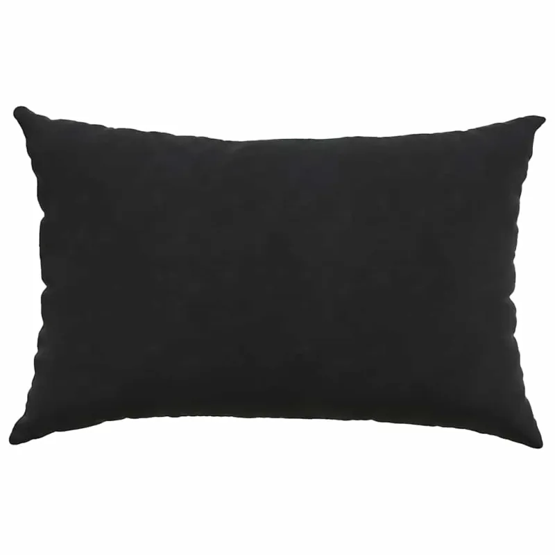 Sofa Pagalvės 2 pcs Juoda 60 x 40 cm Kordūrinis audinys
