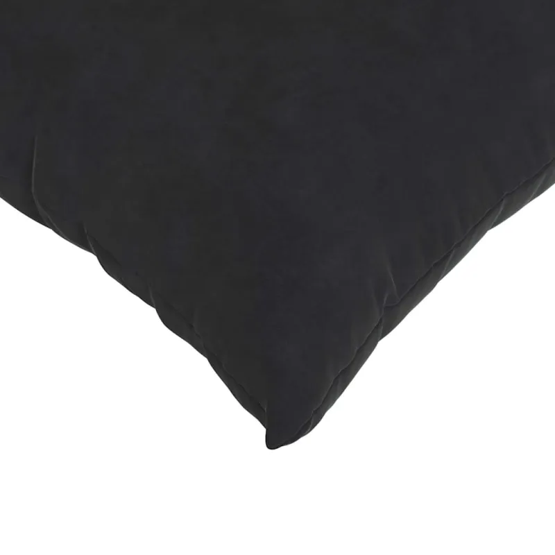 Sofa Pagalvės 2 pcs Juoda 60 x 40 cm Kordūrinis audinys