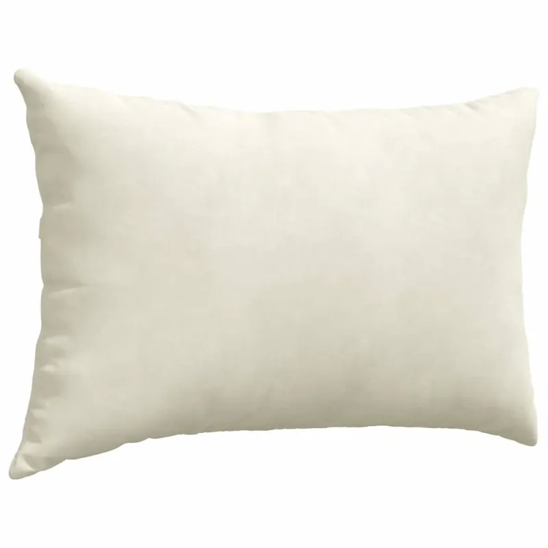 Sofa Pagalvės 2 pcs Kreminė 60 x 40 cm Kordūrinis audinys