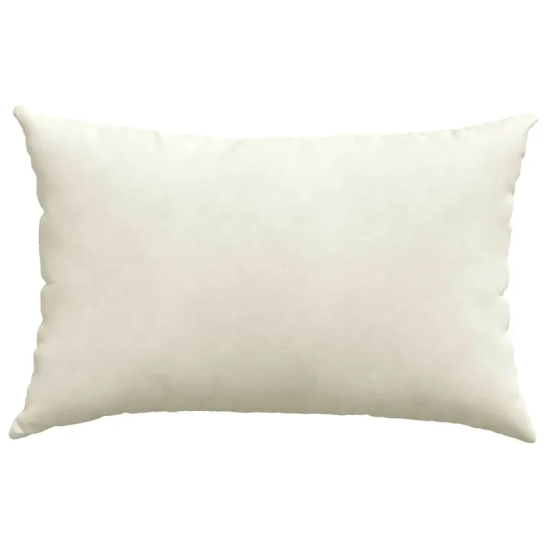 Sofa Pagalvės 2 pcs Kreminė 60 x 40 cm Kordūrinis audinys