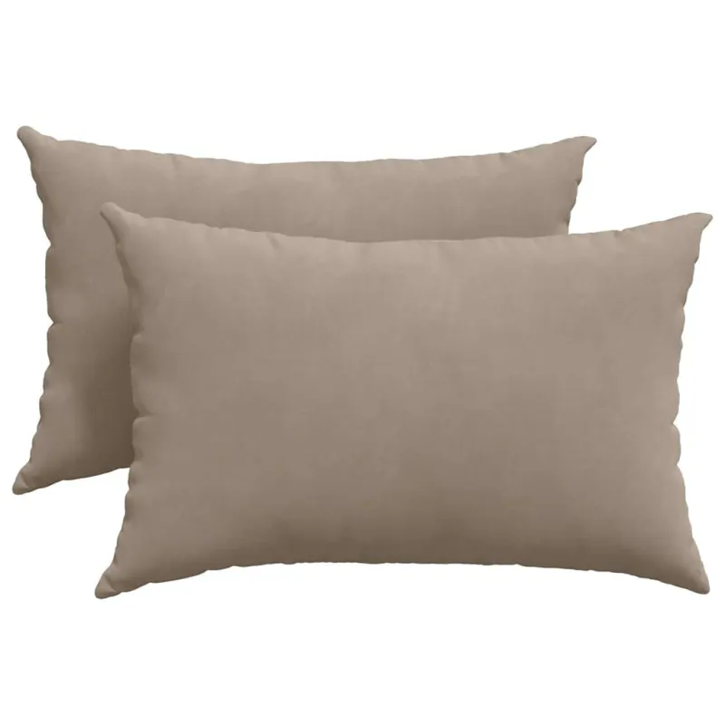 Sofa Pagalvės 2 pcs Taupe 60 x 40 cm audinys