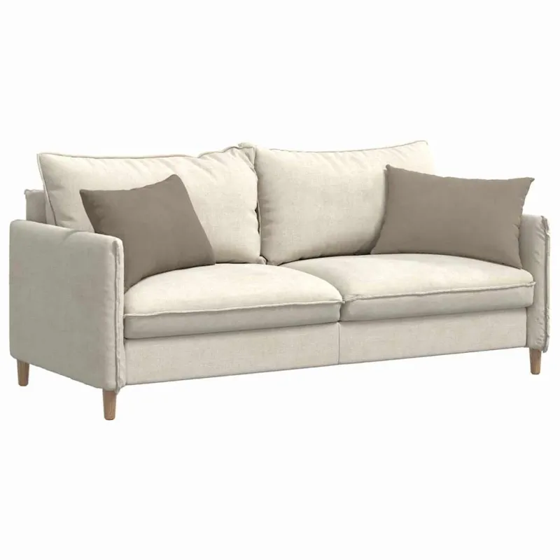 Sofa Pagalvės 2 pcs Taupe 60 x 40 cm audinys