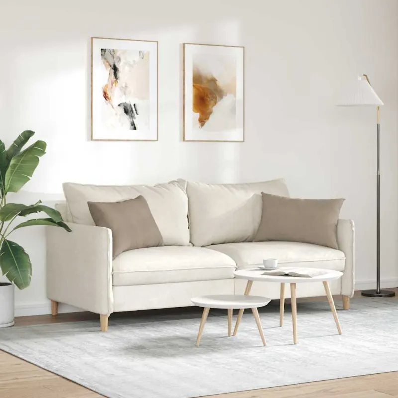 Sofa Pagalvės 2 pcs Taupe 60 x 40 cm audinys