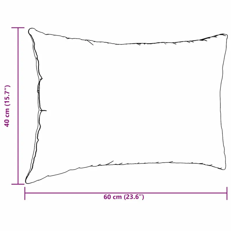 Sofa Pagalvės 2 pcs Taupe 60 x 40 cm audinys