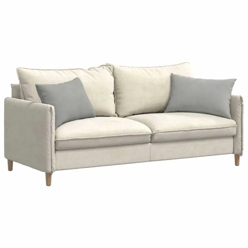 Sofa Pagalvės 2 pcs Šviesiai pilka 60 x 40 cm audinys
