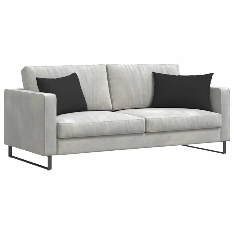 Sofa Pagalvės 2 pcs Juoda 60 x 40 cm audinys